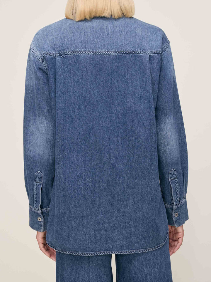 Chemise ample en denim Faye