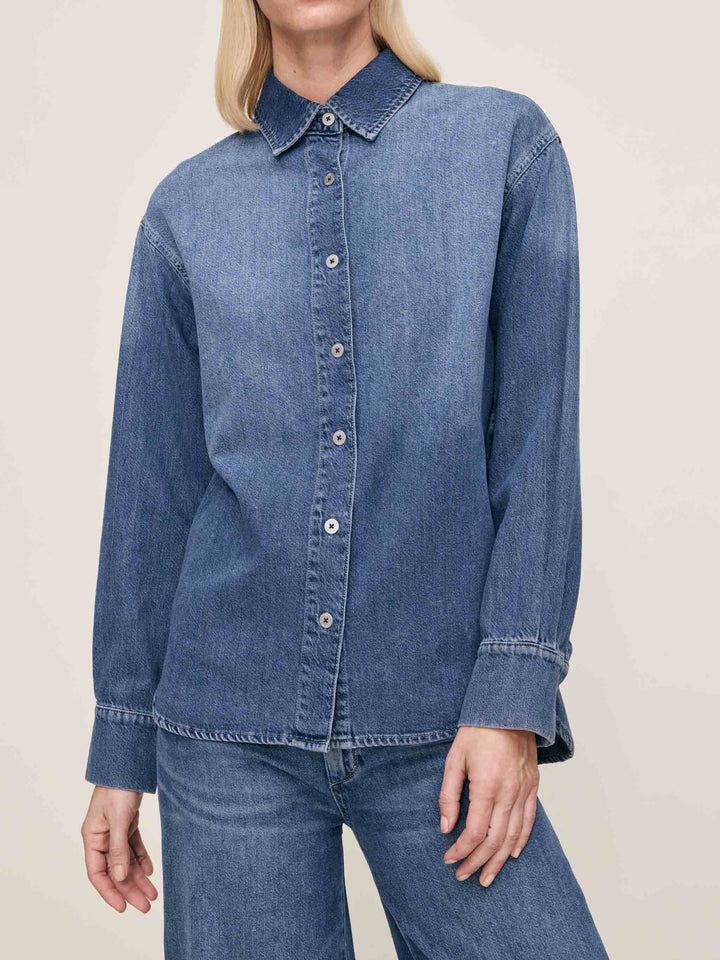 Chemise ample en denim Faye