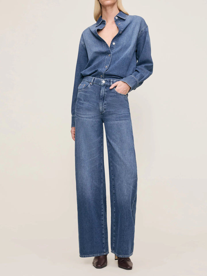 Chemise ample en denim Faye