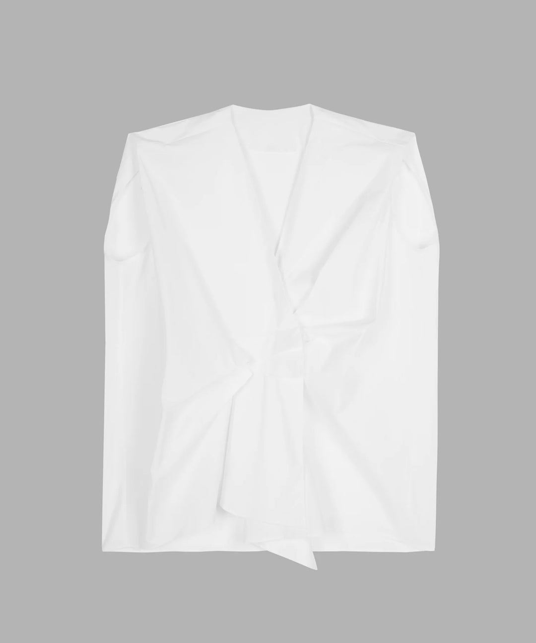 Blouse sans manches à plis asymétriques