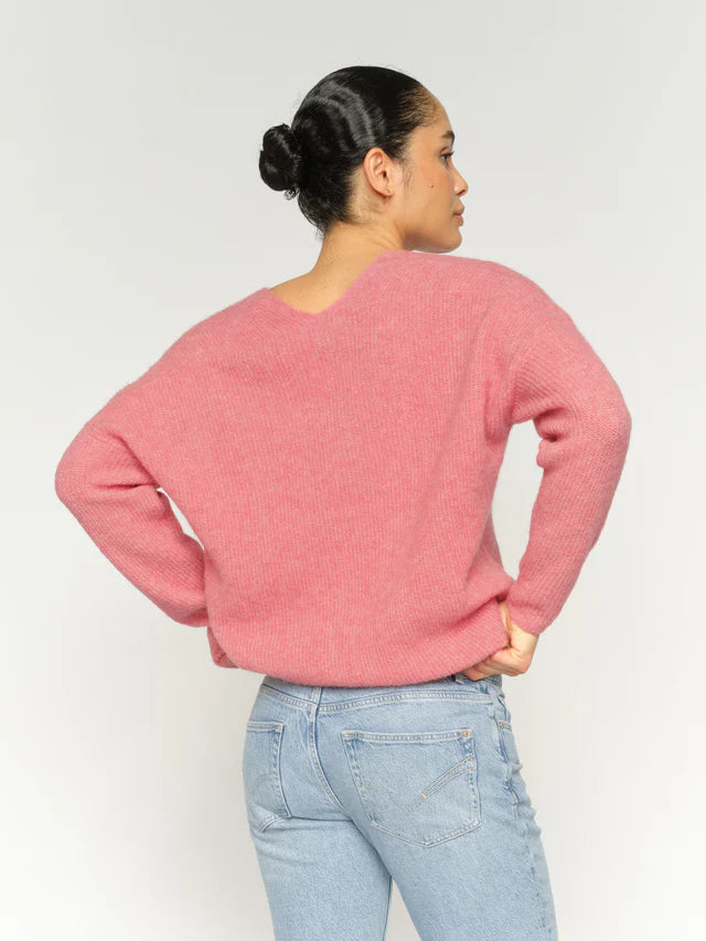 Pull en laine avec col V Thora