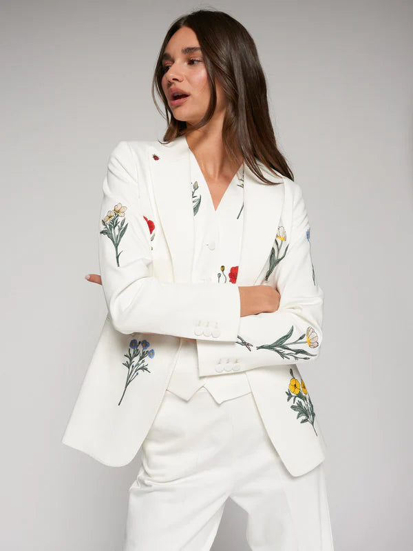 Blazer brodé jardin Sophia