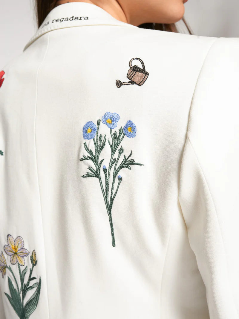 Blazer brodé jardin Sophia