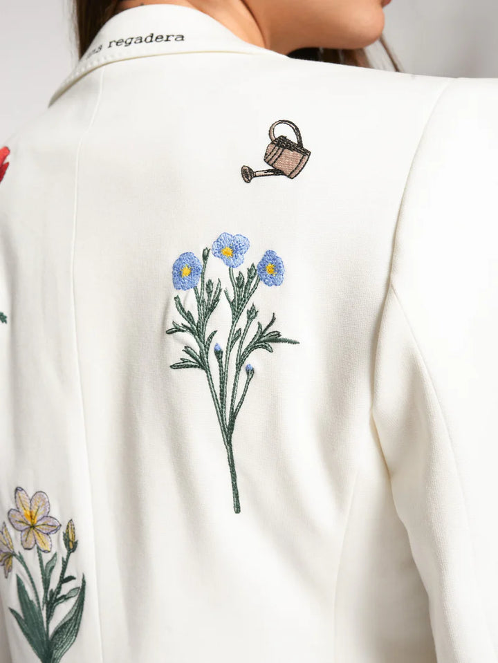 Blazer brodé jardin Sophia