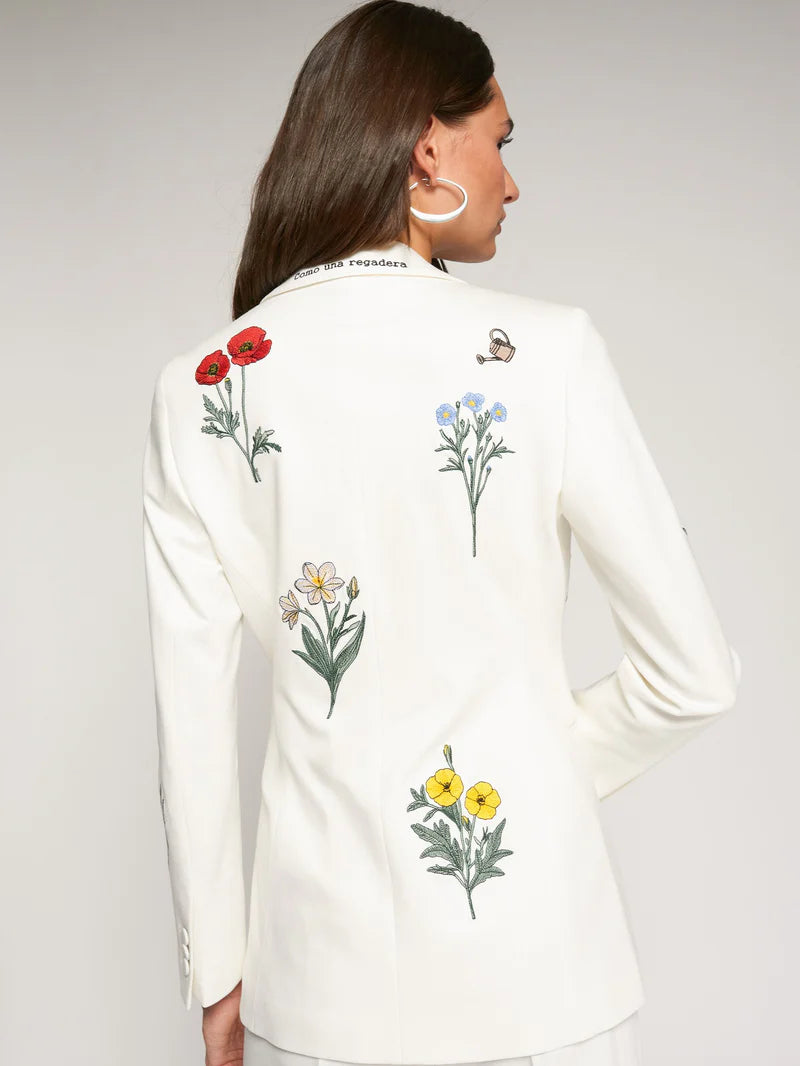 Blazer brodé jardin Sophia