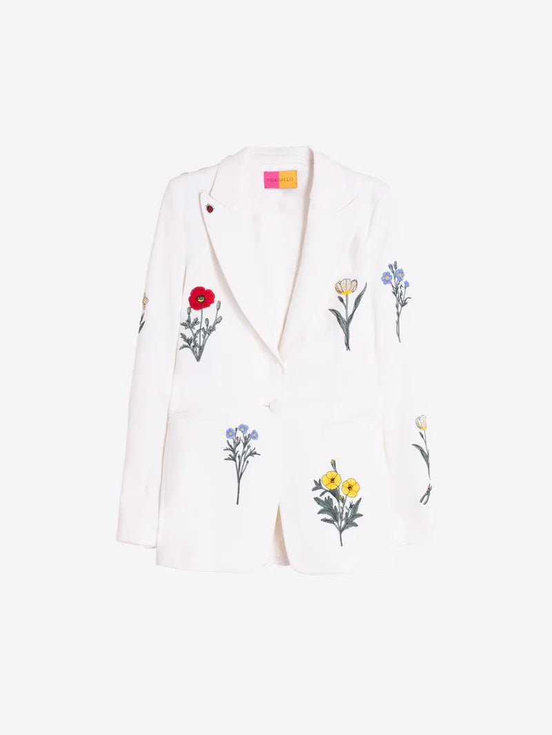 Blazer brodé jardin Sophia