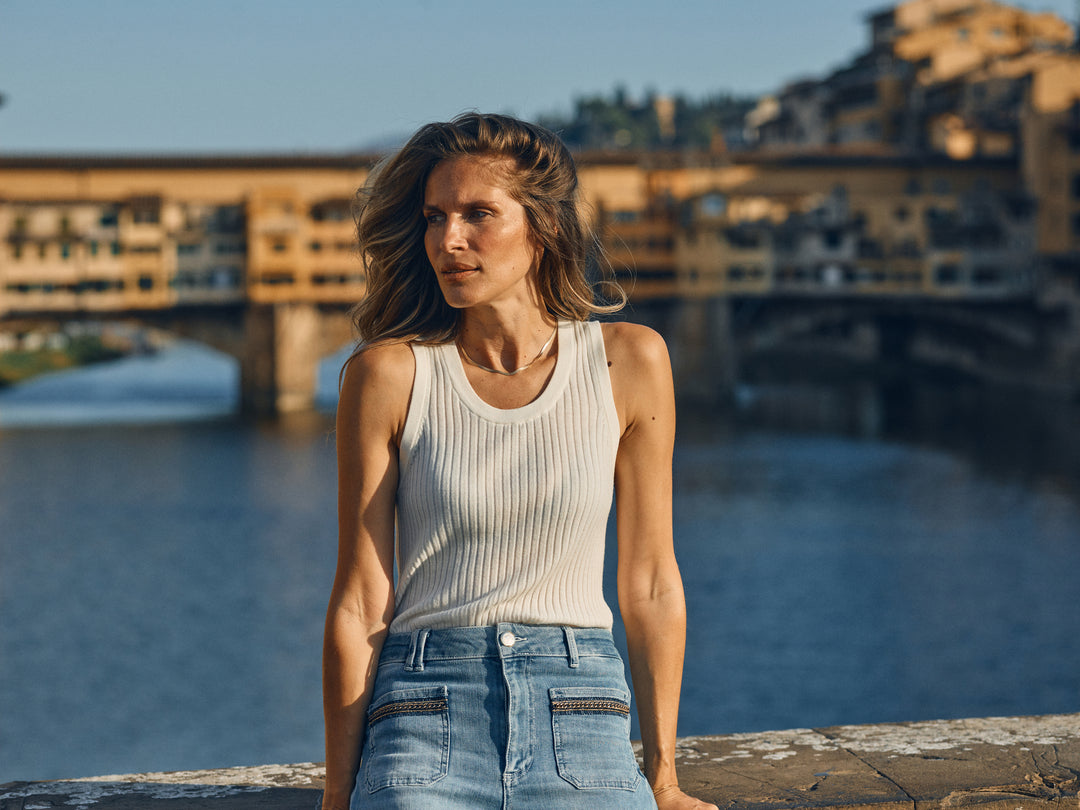 Haut sans manches tricot Relena