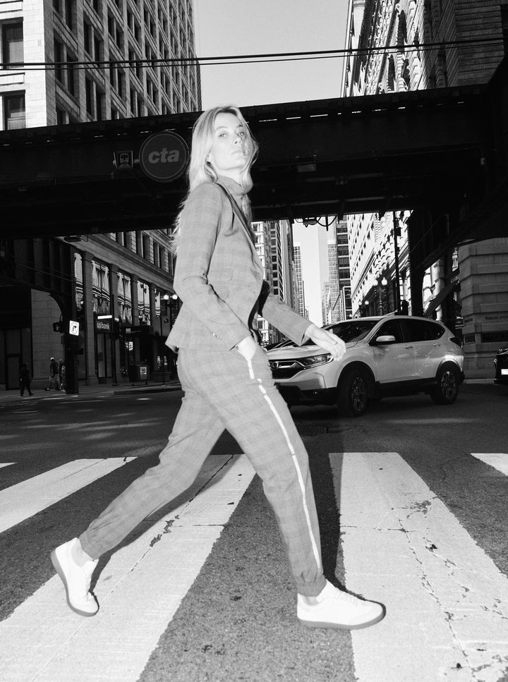 Blazer à carreaux gris Blake Kimi