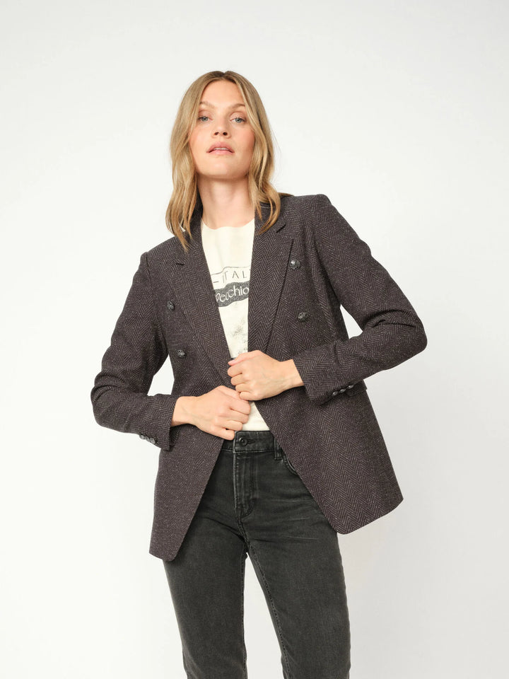 Veston croisé avec motif chevron Babeth Svala