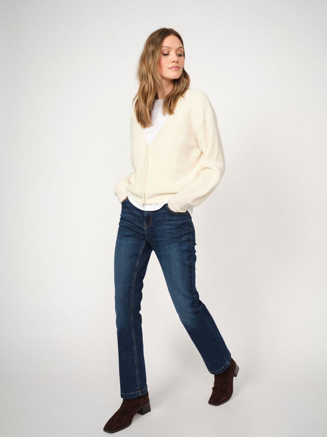 Cardigan en laine avec col V Thora