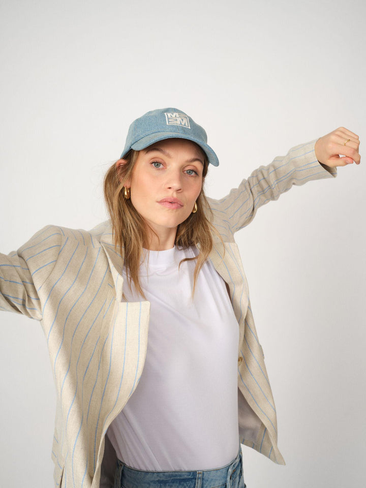 Veston oversize avec rayures verticales Nancy Miriam
