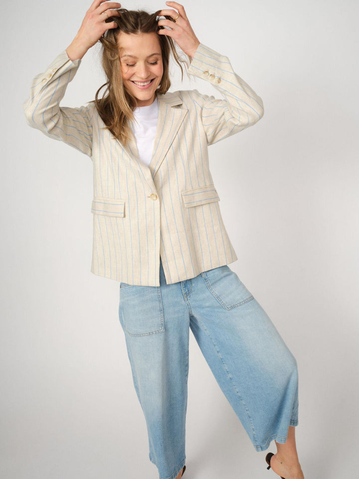 Veston oversize avec rayures verticales Nancy Miriam