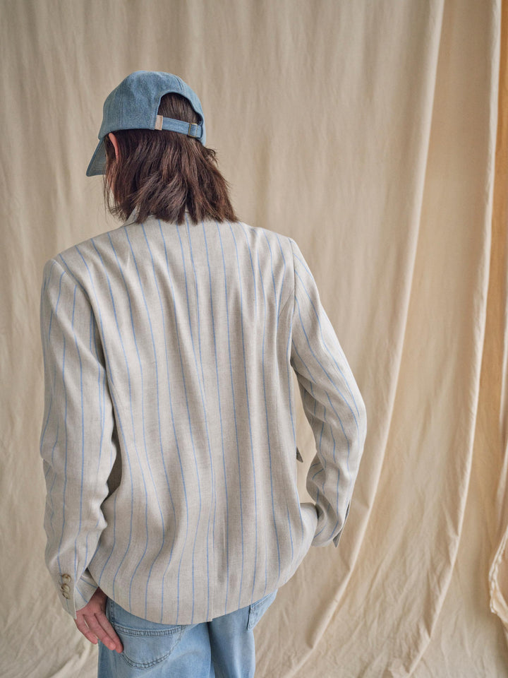 Veston oversize avec rayures verticales Nancy Miriam