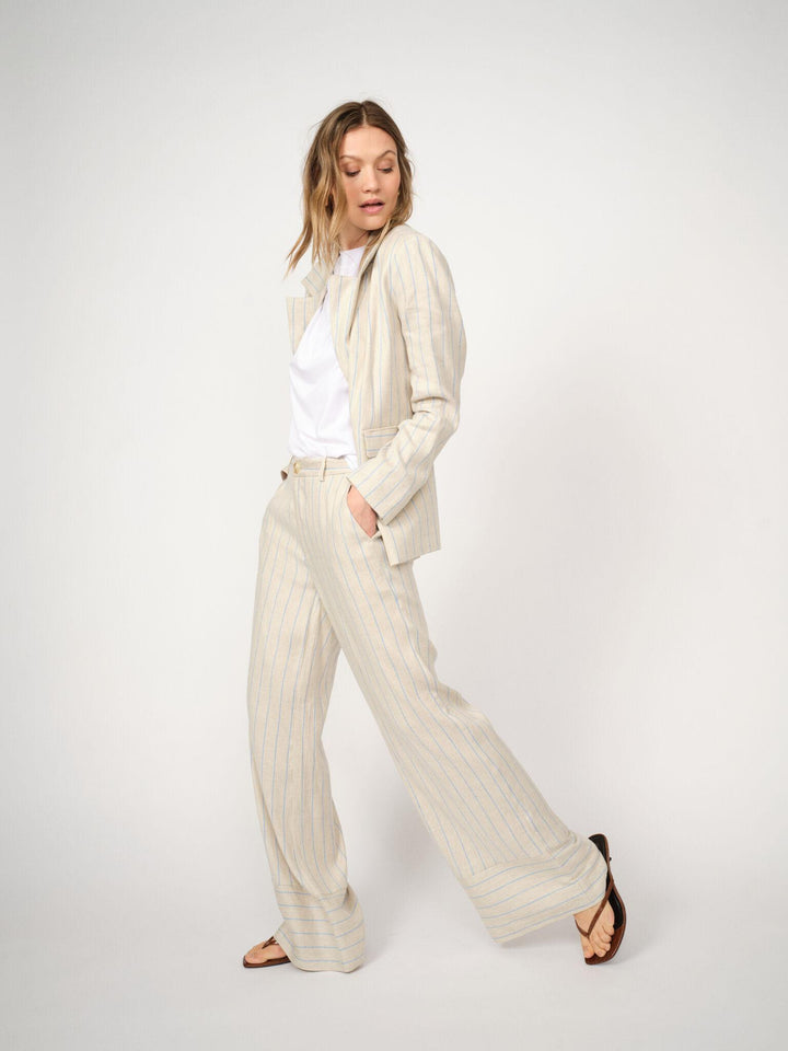 Veston oversize avec rayures verticales Nancy Miriam