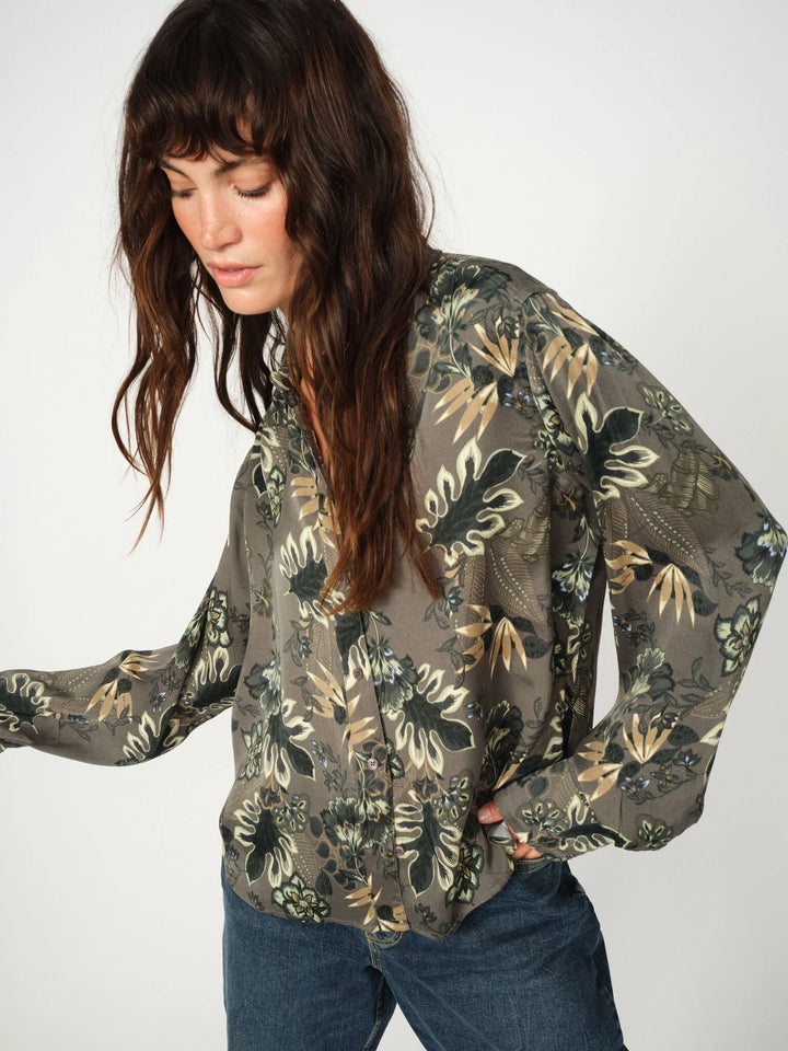 Blouse soyeuse avec imprimé floral Abina Floro