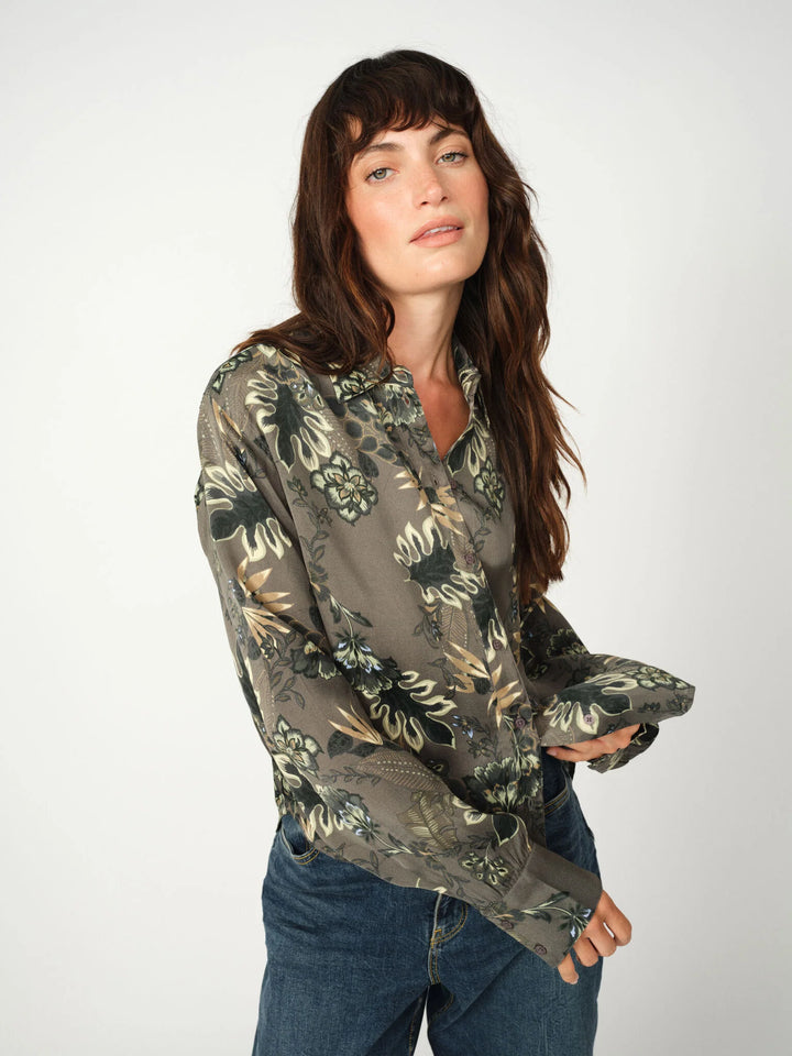 Blouse soyeuse avec imprimé floral Abina Floro