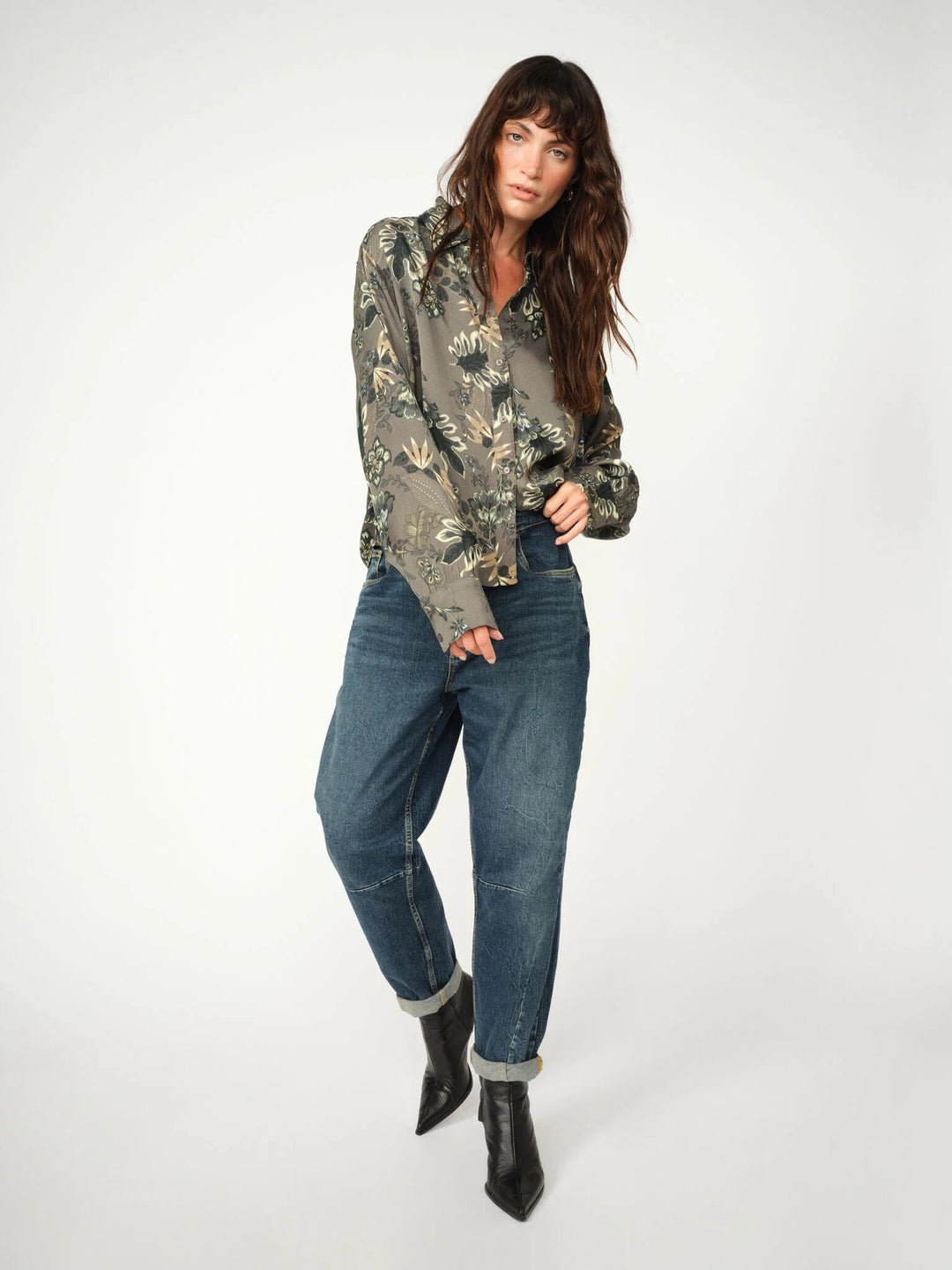 Blouse soyeuse avec imprimé floral Abina Floro