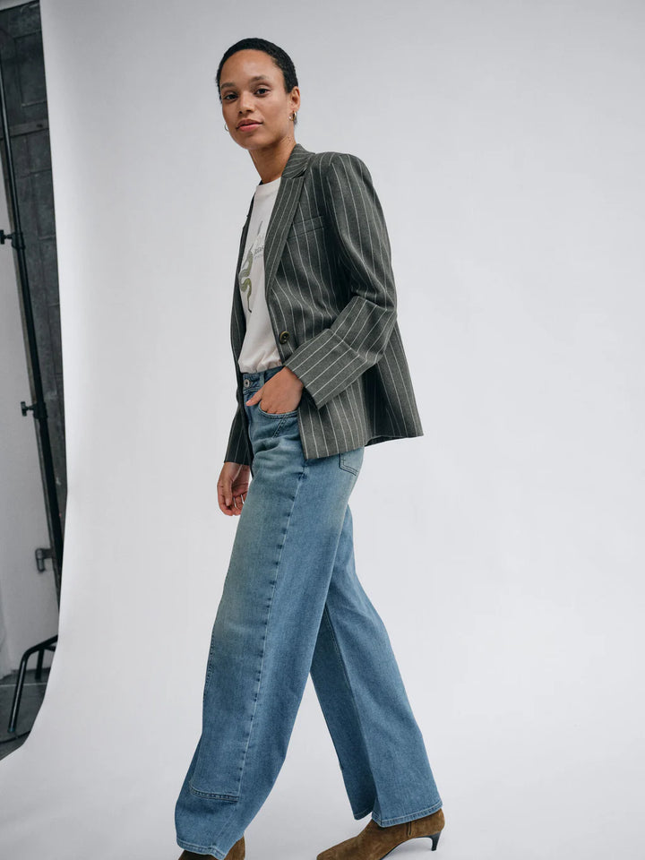 Jeans à jambe large et coutures apparentes Dara Remy