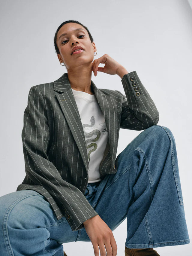 Jeans à jambe large et coutures apparentes Dara Remy