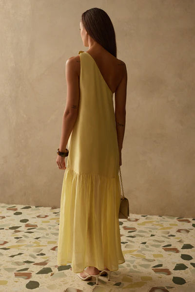 Robe maxi Claudia asymétrique