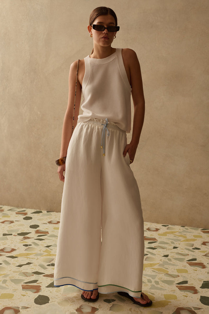Pantalon ample à ourlet double Lilou