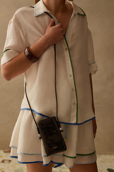 Chemise Blaise à détails contrastants