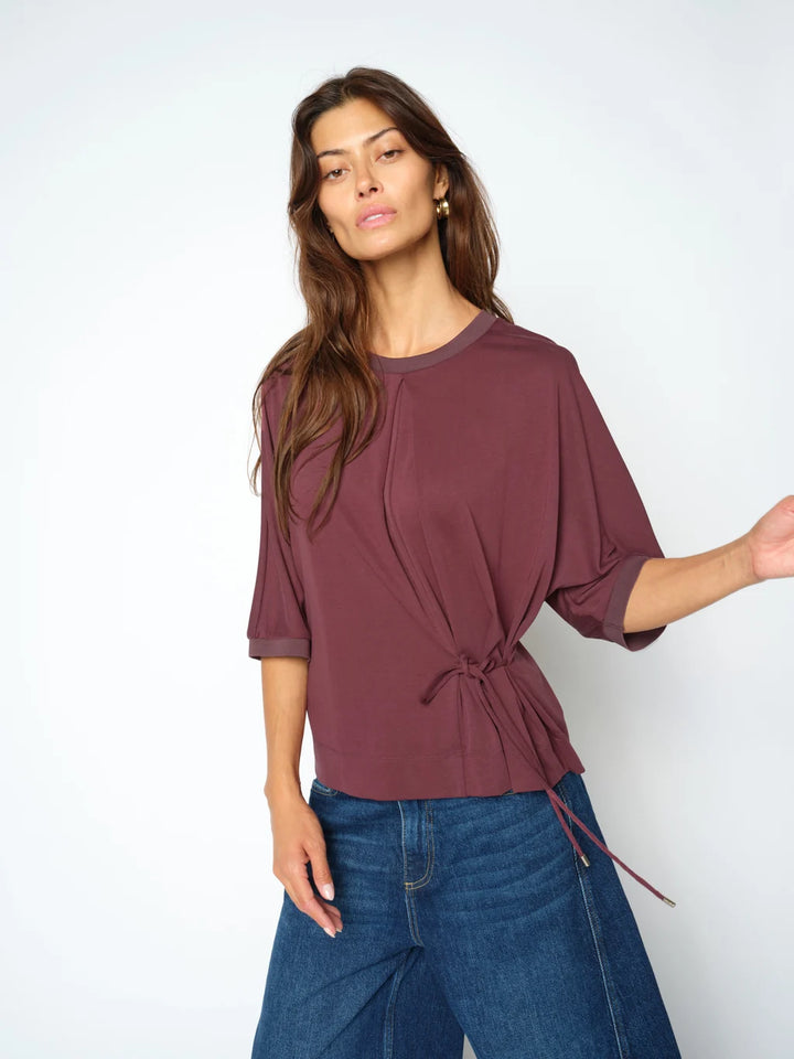 T-shirt drapé à nouer Juana O