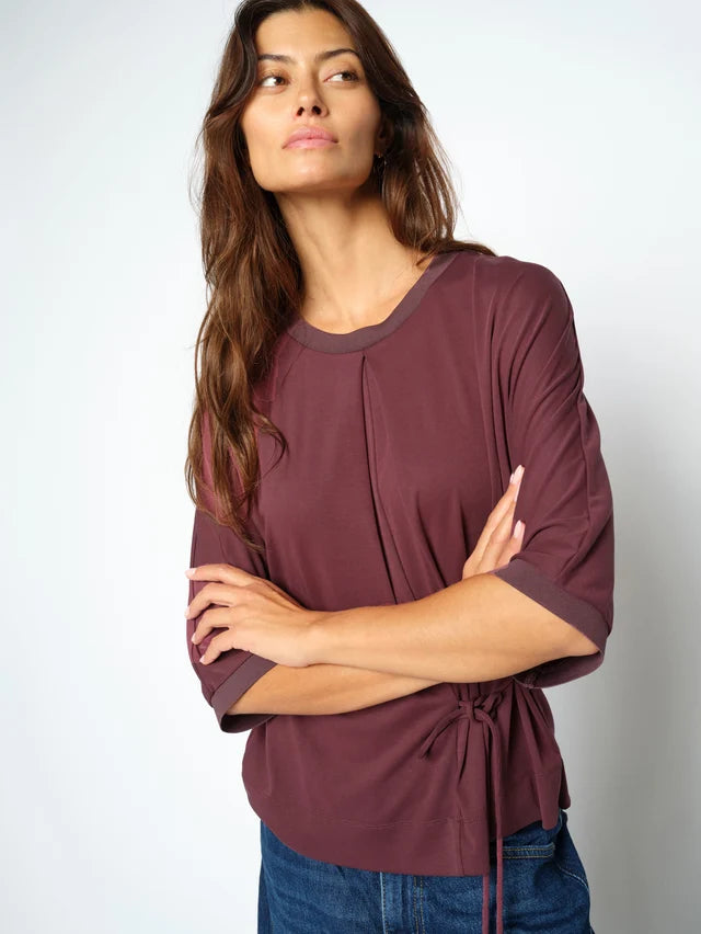 T-shirt drapé à nouer Juana O