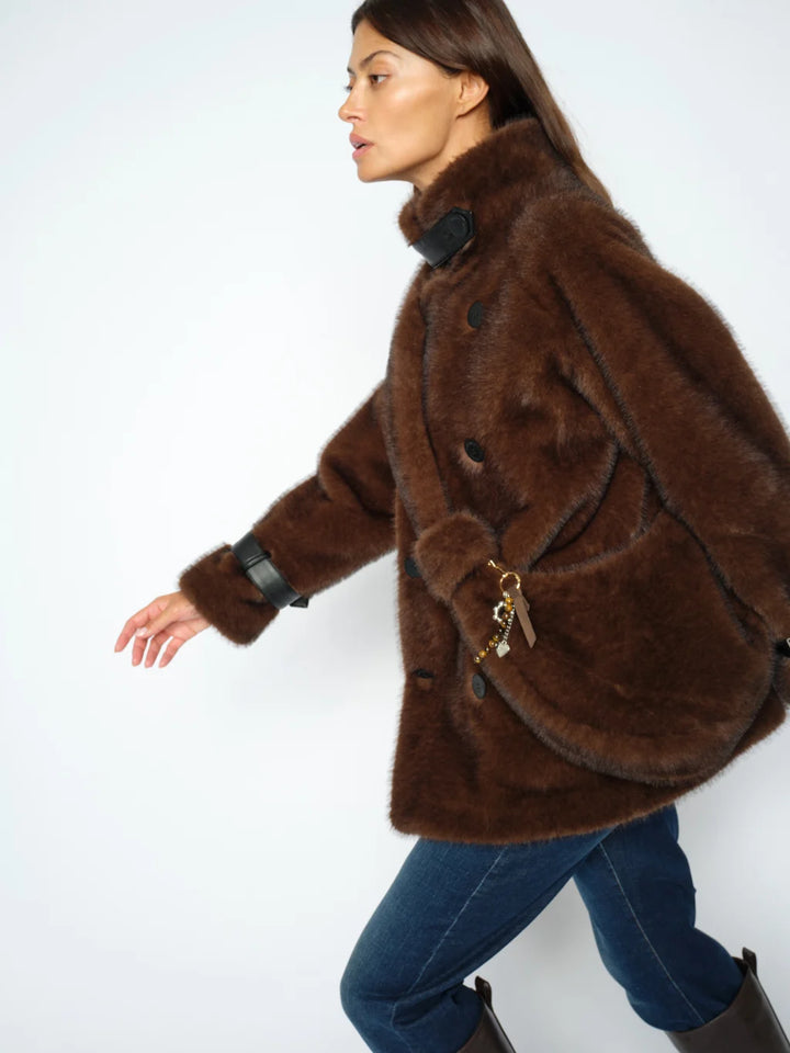 Sac hobo en fausse fourrure Cia