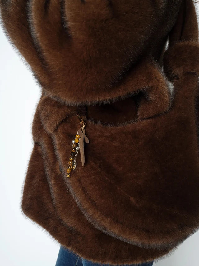 Sac hobo en fausse fourrure Cia