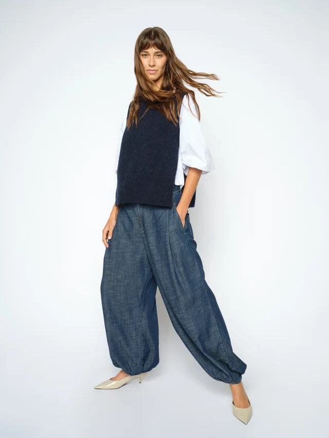 Jeans ballon à taille haute Marah Pagato