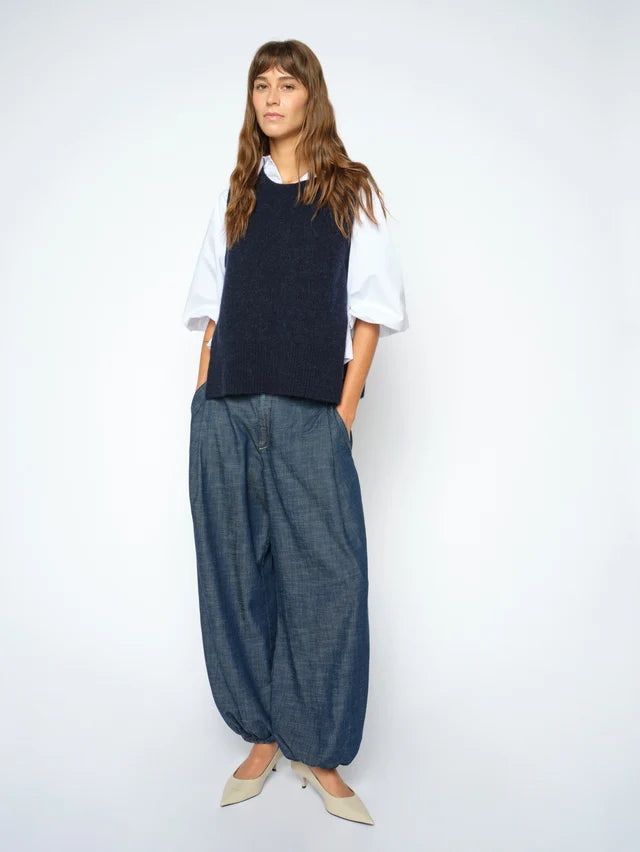 Jeans ballon à taille haute Marah Pagato