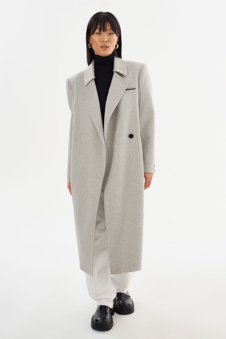 Manteau long en laine Lorelei