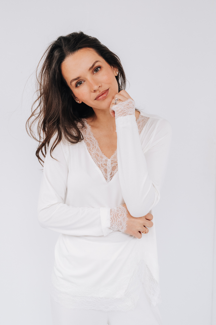 Ensemble pyjama détente dentelle - Angie