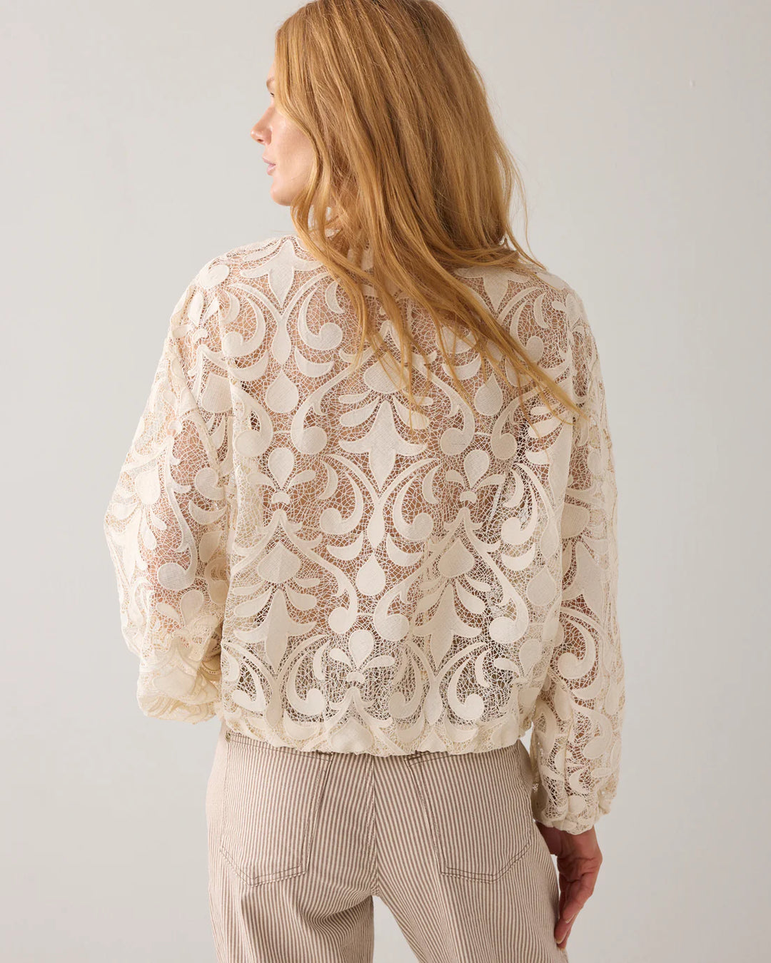 Bomber en dentelle