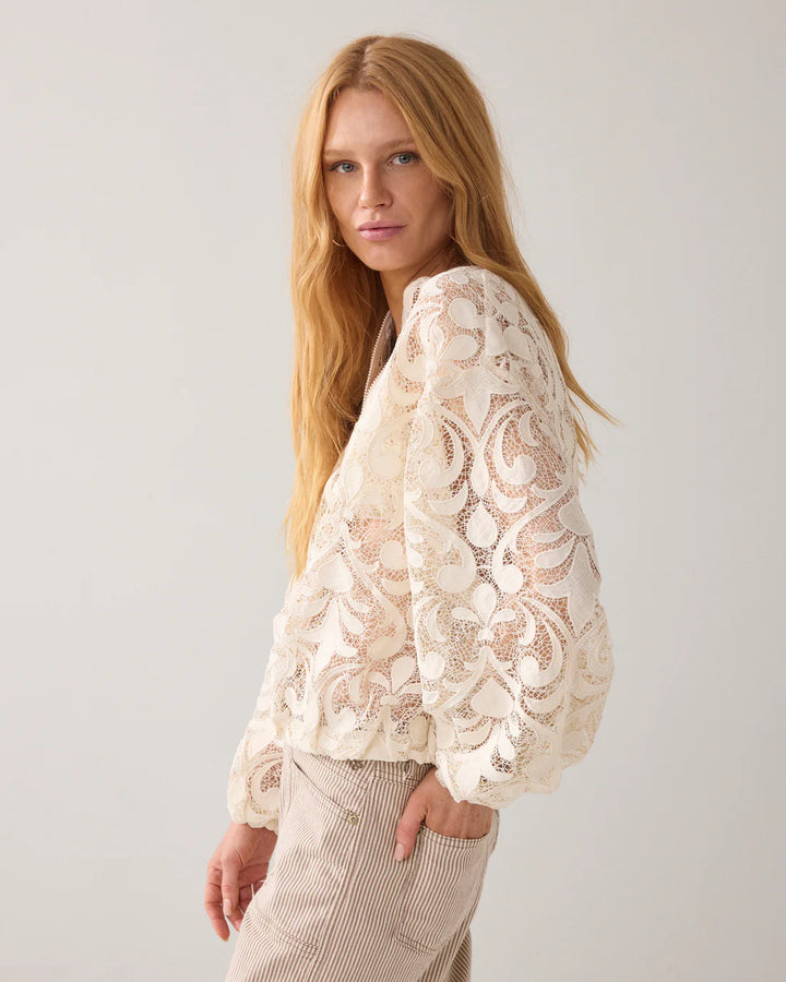 Bomber en dentelle