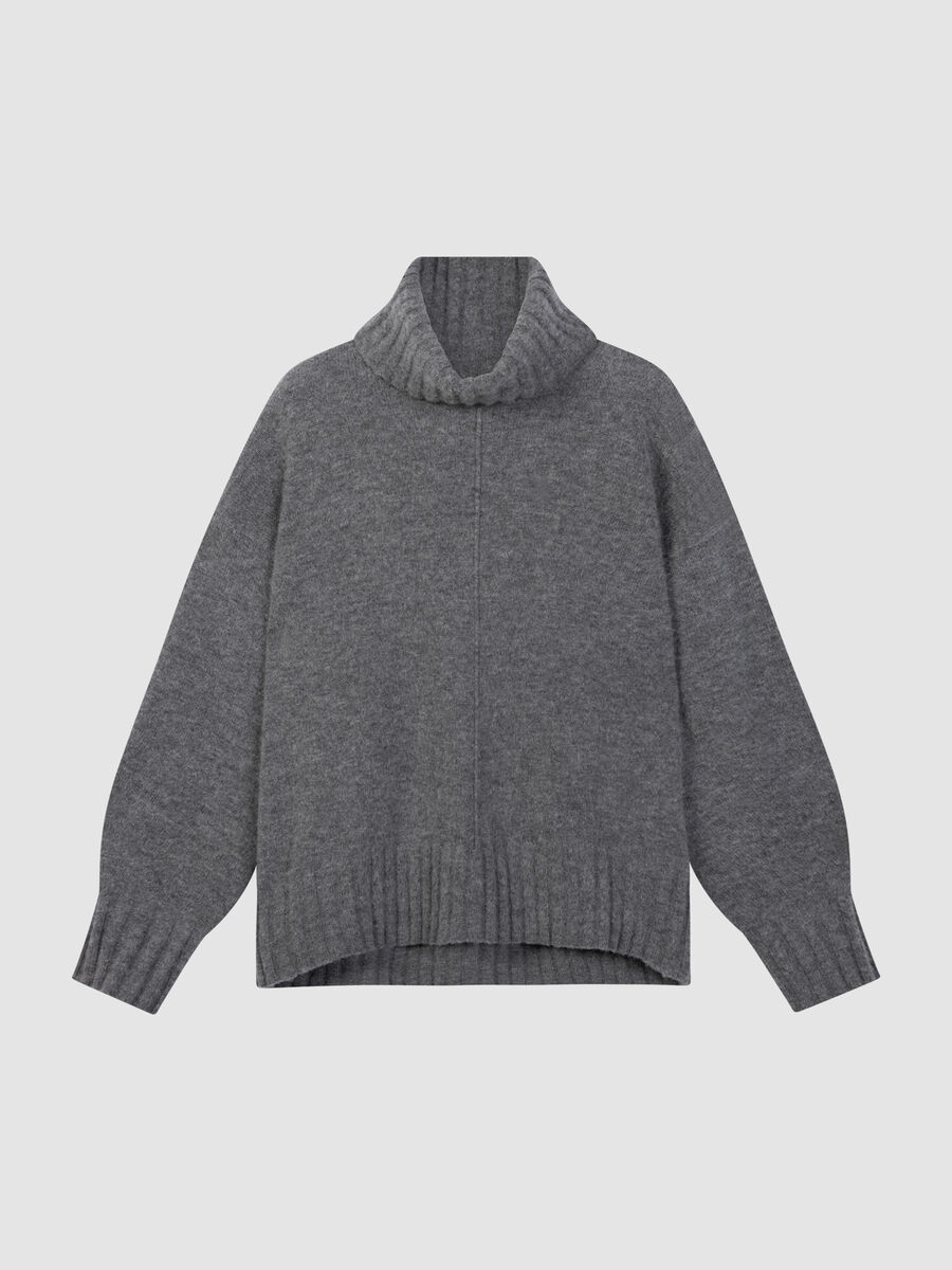 Pull surdimensionné à col roulé