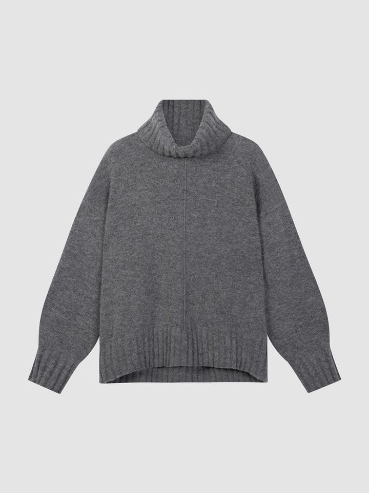 Pull surdimensionné à col roulé