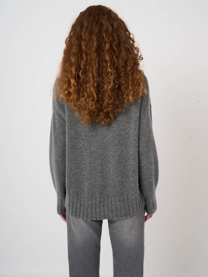 Pull surdimensionné à col roulé