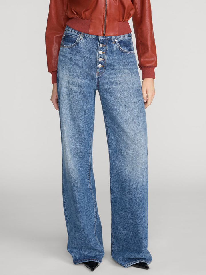 Jeans amples à braguette boutonnée The Loose