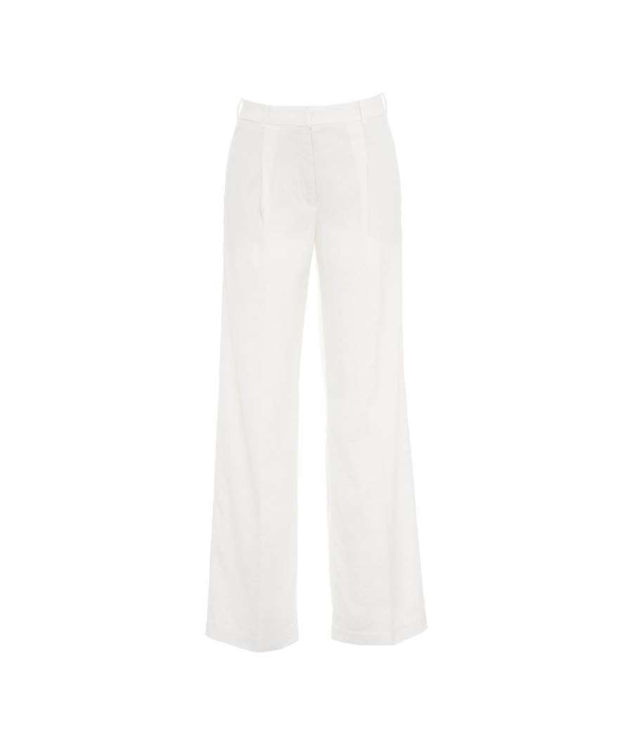 Pantalon lin avec plis Mira