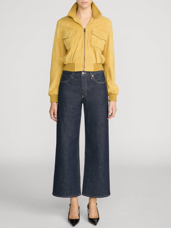 Jeans court à jambes larges The Swing