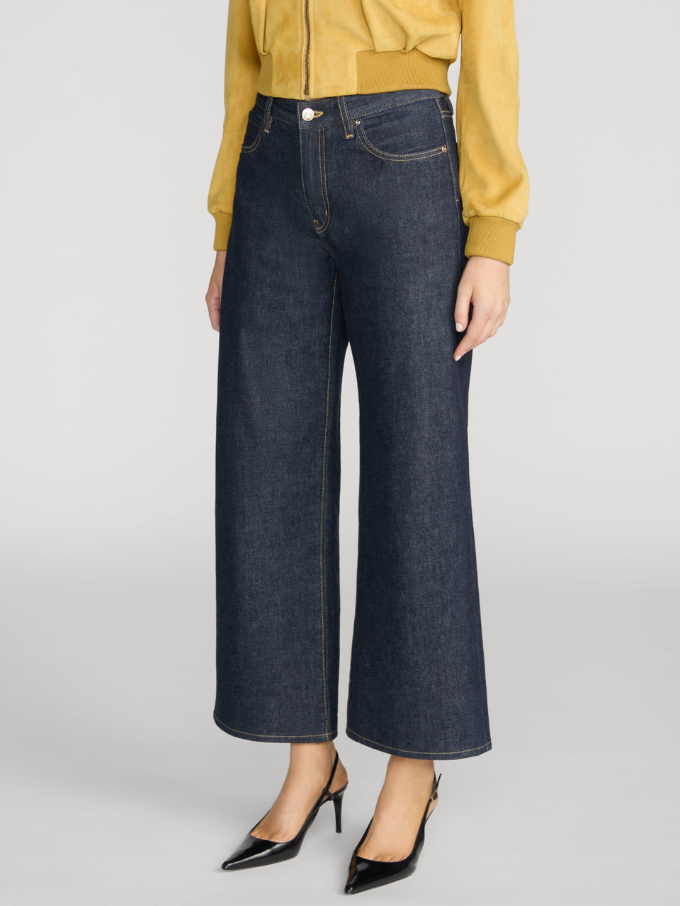 Jeans court à jambes larges The Swing