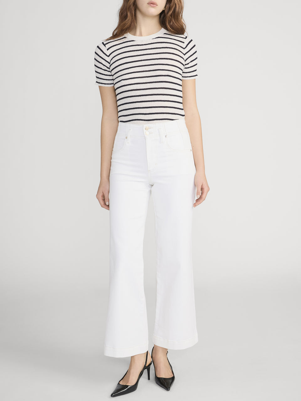 Jeans large The Seamed à double bouton