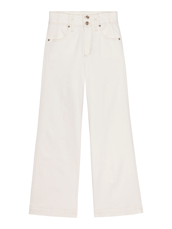 Jeans large The Seamed à double bouton