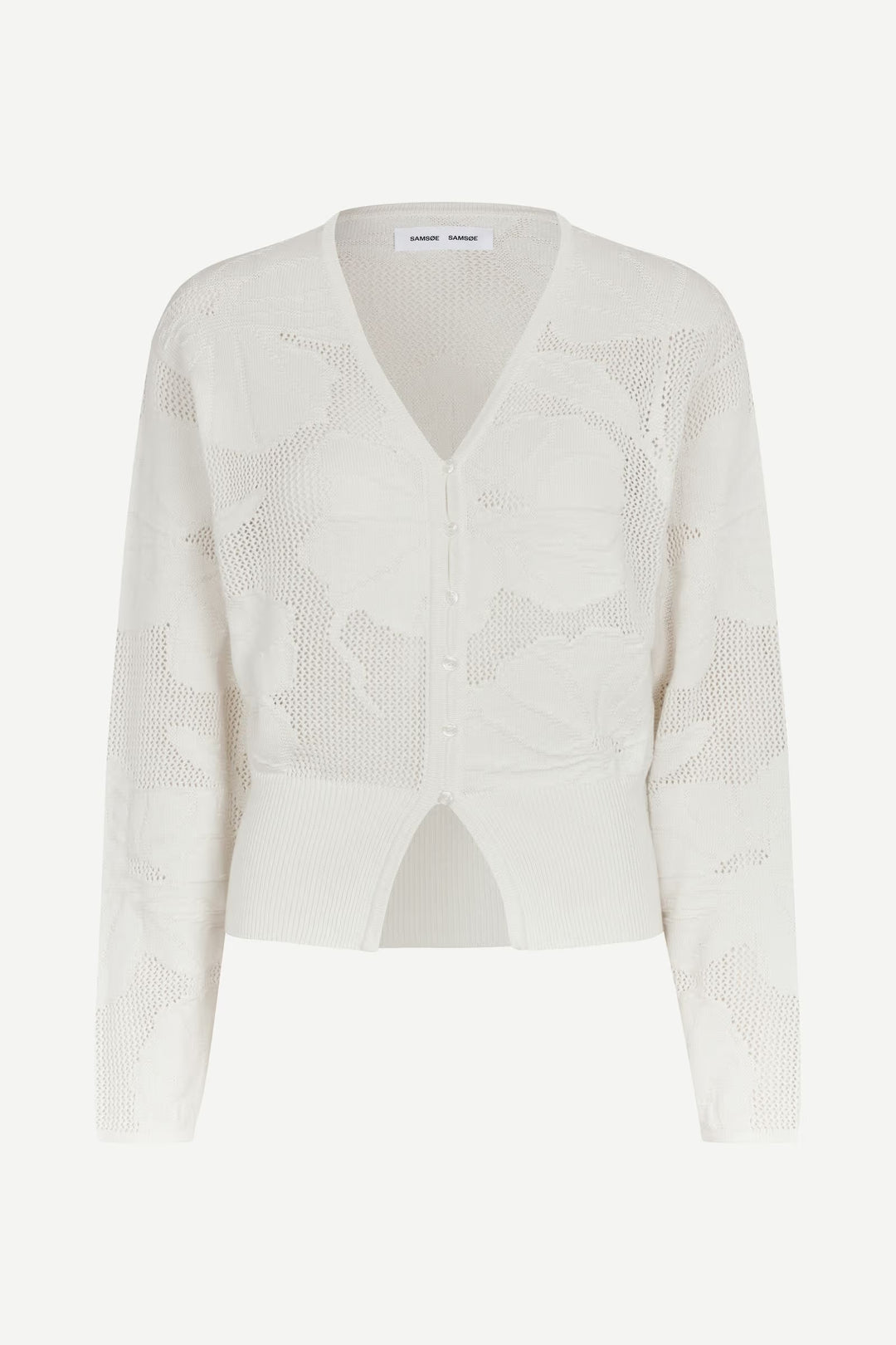 Cardigan Poppi en maille florale ajouré