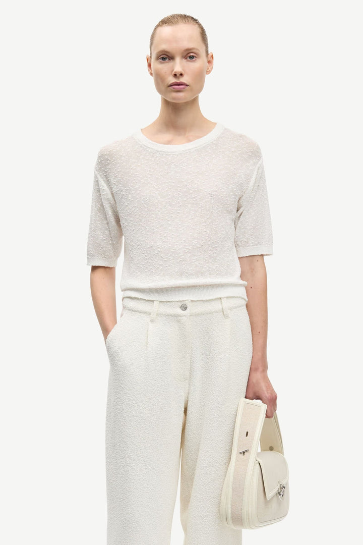 T-shirt Simone en maille texturée