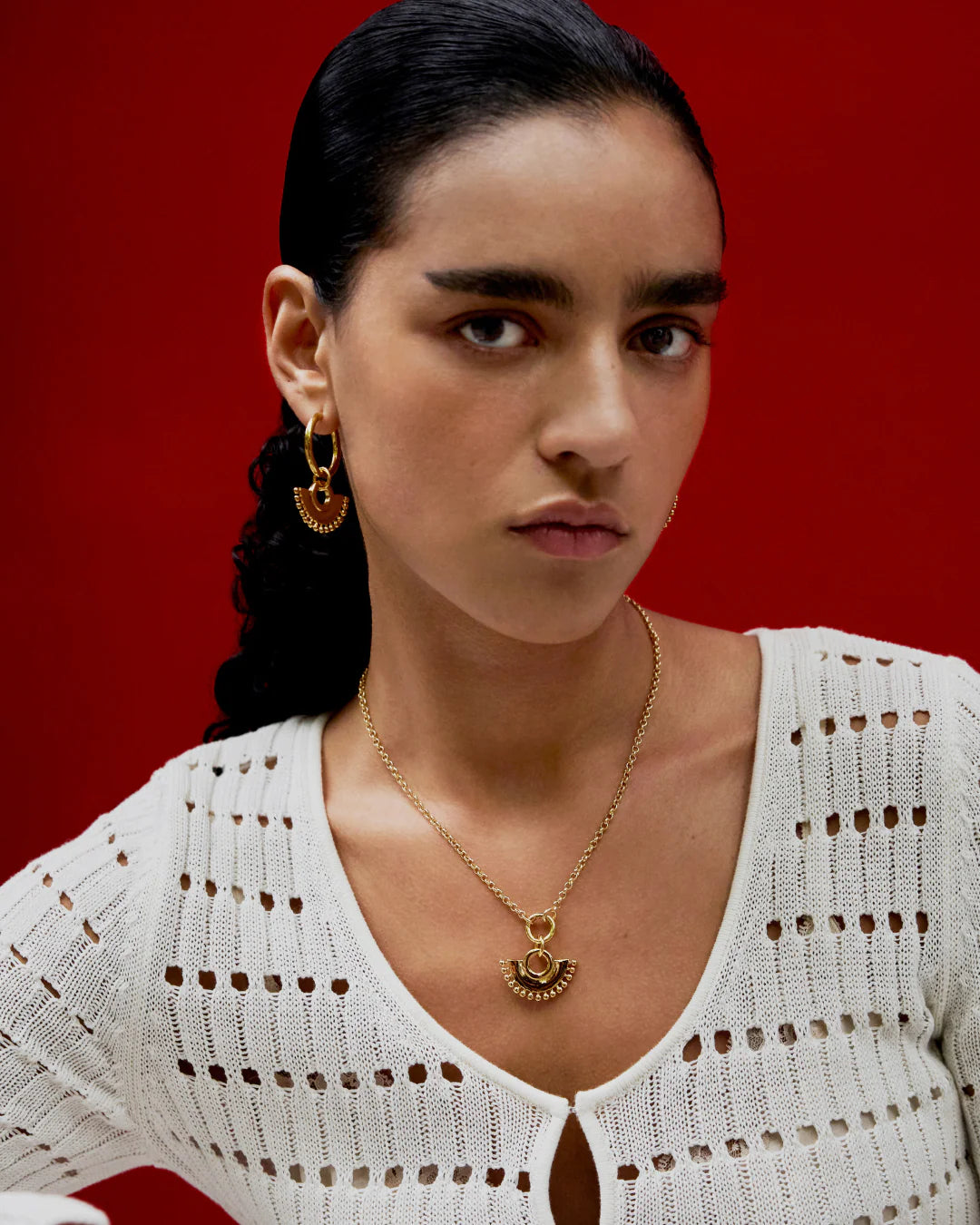 Collier chaîne avec anneau Diana 20"