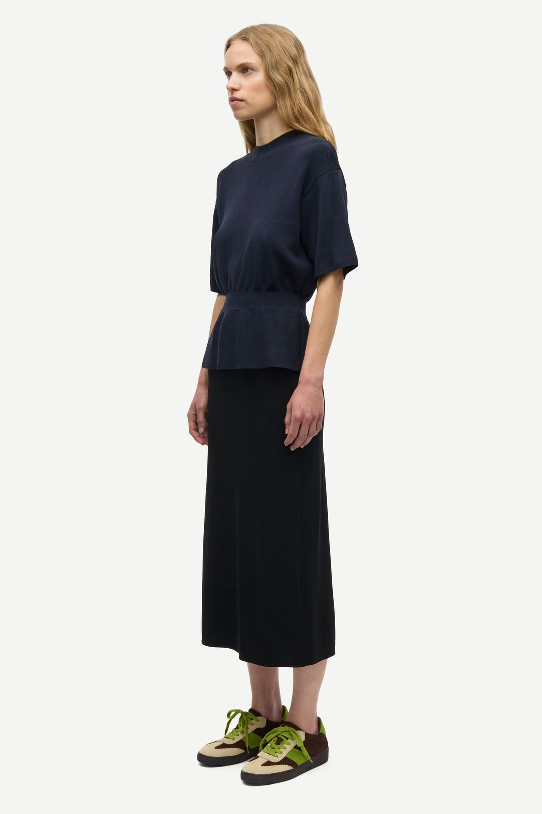 Pull manches courtes à taille ajustée Satatiana