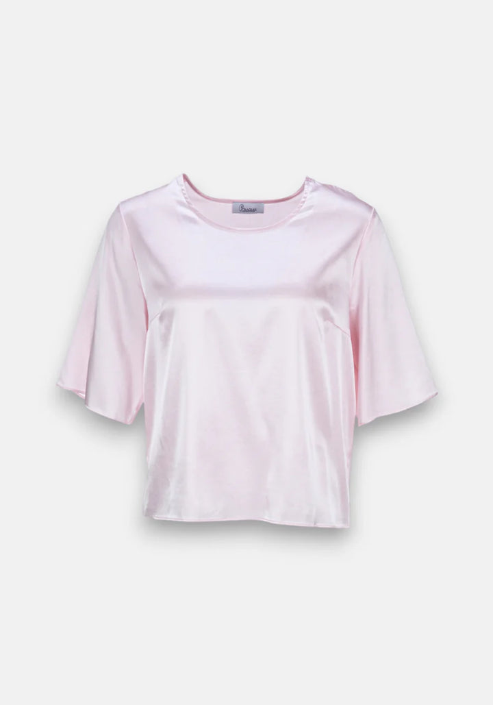Blouse en soie manches courtes